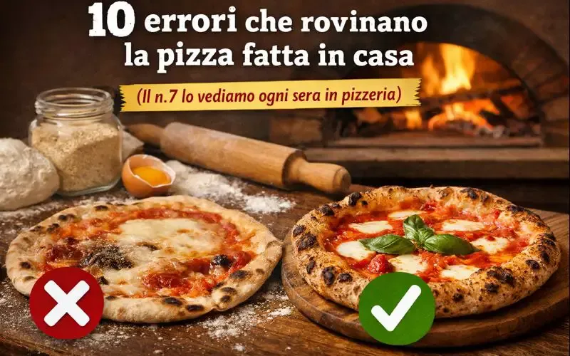10 errori da evitare per la pizza fatta in casa